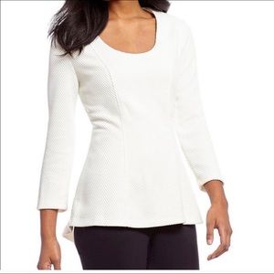 Beige peplum top never worn